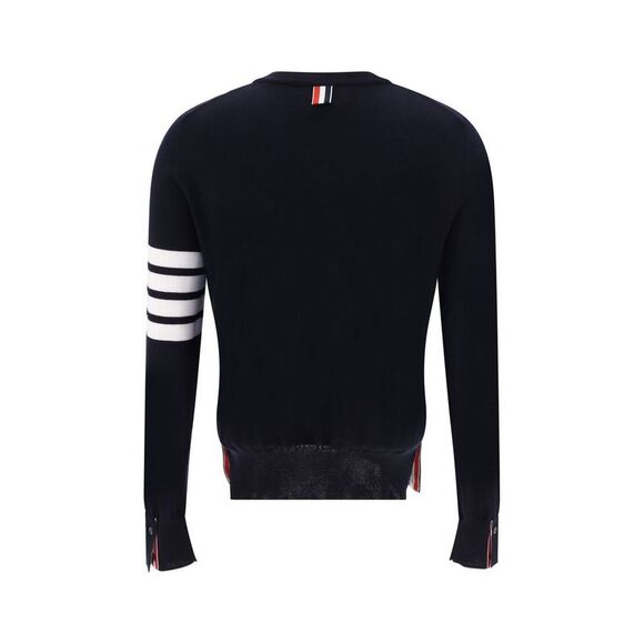 Thom Browne Blue Fleece Wool Women's Sweatshirt - Picture 2 of 3